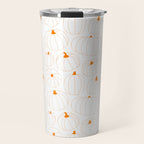 Autumn pumpkin vegetable pattern Travel Mug Gallery Image 1