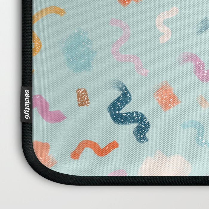Abtract Colorful Brush Pattern Laptop Sleeve Gallery Image 3