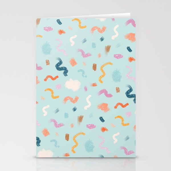 Abtract Colorful Brush Pattern Stationery Card Gallery Image 2