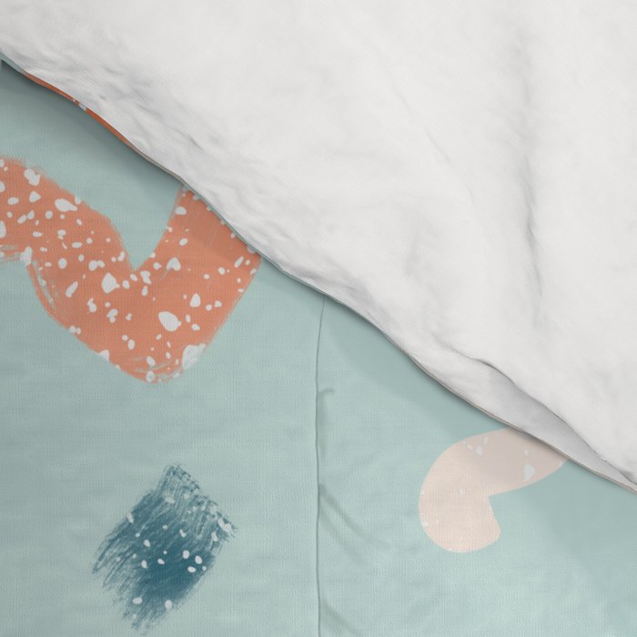 Abtract Colorful Brush Pattern Comforter Gallery Image 4