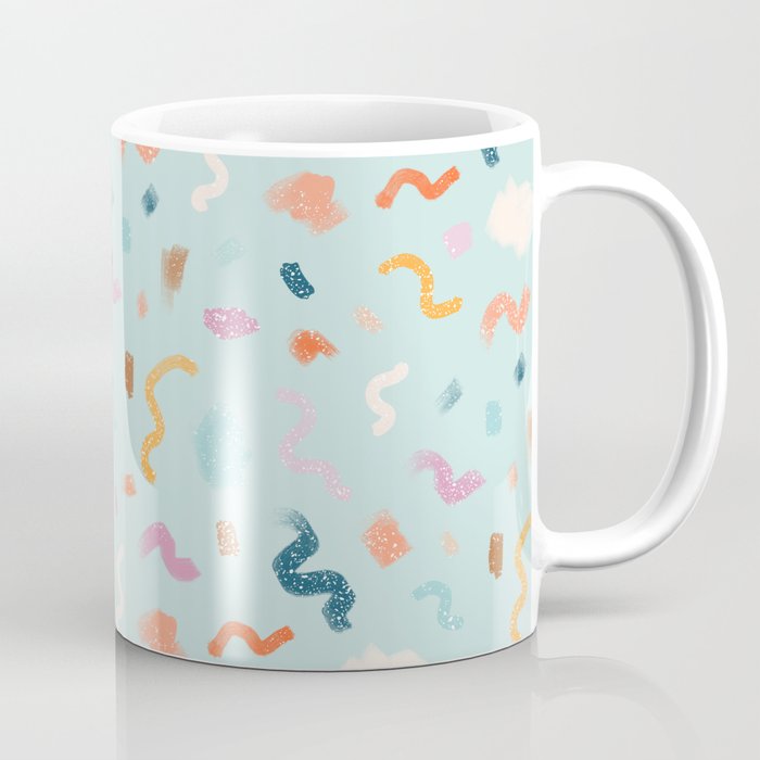 Abtract Colorful Brush Pattern Coffee Mug Gallery Image 1