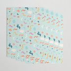 Abtract Colorful Brush Pattern Wrapping Paper Gallery Image 3