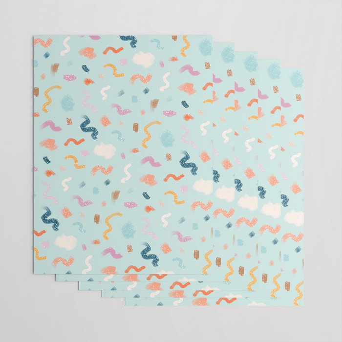 Abtract Colorful Brush Pattern Wrapping Paper Gallery Image 3