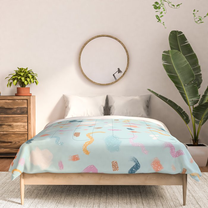Abtract Colorful Brush Pattern Comforter Gallery Image 3