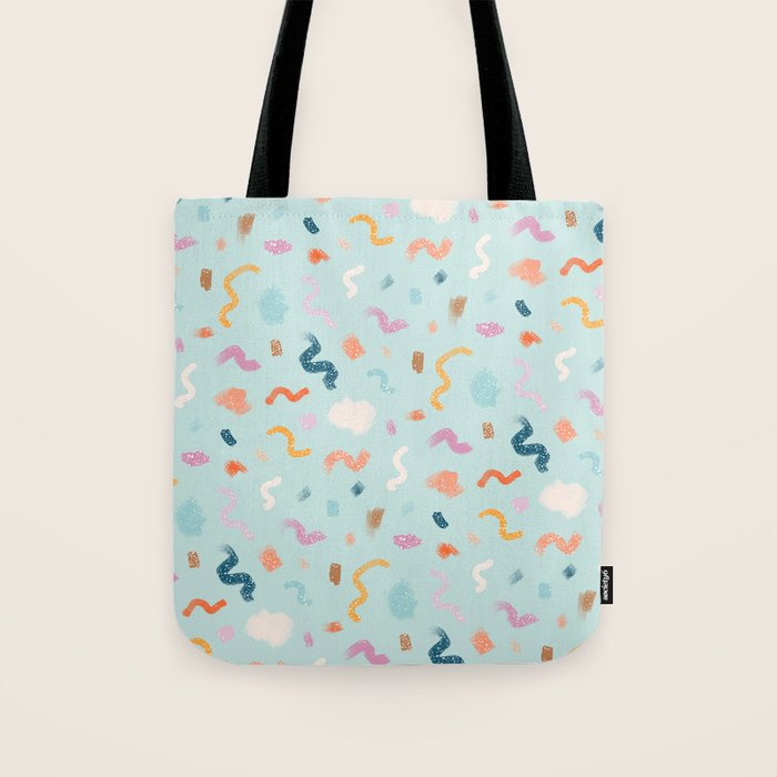 Abtract Colorful Brush Pattern Tote Bag Gallery Image 1