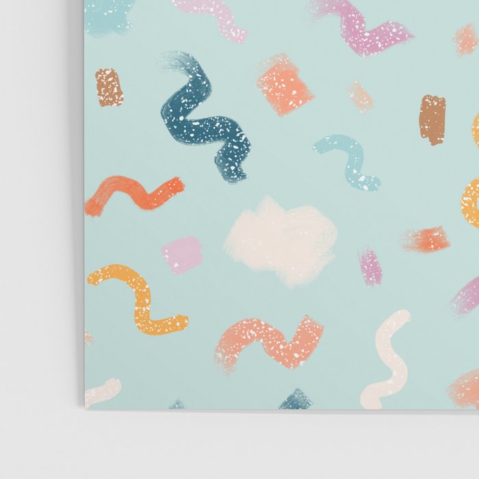 Abtract Colorful Brush Pattern Poster Gallery Image 3