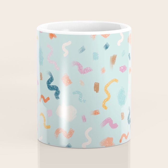 Abtract Colorful Brush Pattern Coffee Mug Gallery Image 4