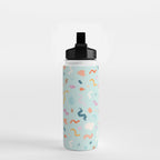 Abtract Colorful Brush Pattern Water Bottle Gallery Image 2