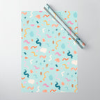 Abtract Colorful Brush Pattern Wrapping Paper Gallery Image 1