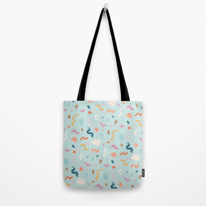 Abtract Colorful Brush Pattern Tote Bag Gallery Image 2