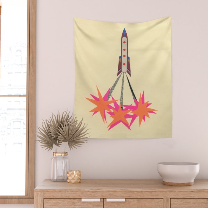 Rocket Wall Tapestry Gallery Image 2