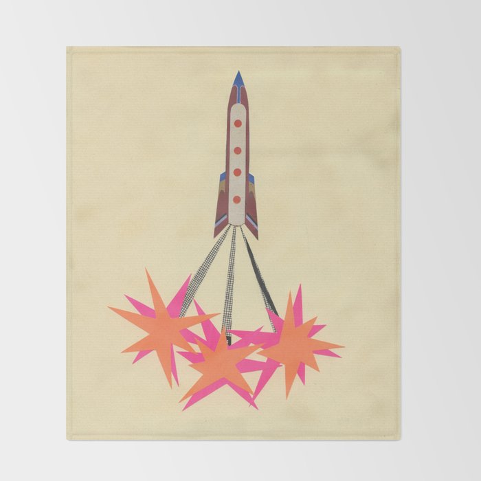 Rocket Throw Blanket Gallery Image 2