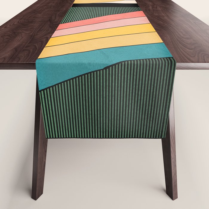Geometric Abstraction 46 Table Runner Gallery Image 1