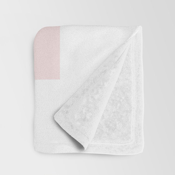 Botanical Line Art, Line Rose, Pink Wall Art, Minimalist Modern Art by Synplus Throw Blanket Gallery Image 3