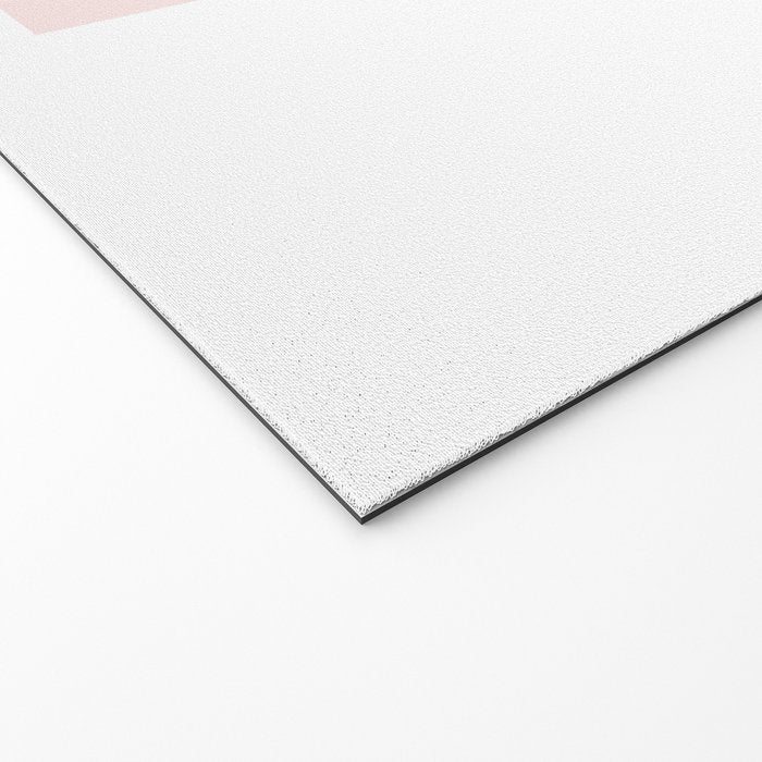 Botanical Line Art, Line Rose, Pink Wall Art, Minimalist Modern Art by Synplus Welcome Mat Gallery Image 2