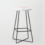 Botanical Line Art, Line Rose, Pink Wall Art, Minimalist Modern Art by Synplus Stool Gallery Image 1