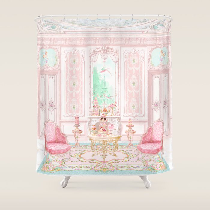 Marie Antoinette Tea in Paris  Shower Curtain Gallery Image 1