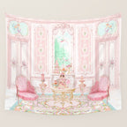 Marie Antoinette Tea in Paris  Wall Tapestry Gallery Image 4