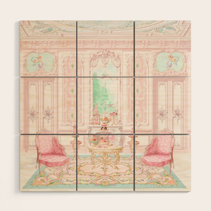 Marie Antoinette Tea in Paris  Wood Wall Art Gallery Image 1