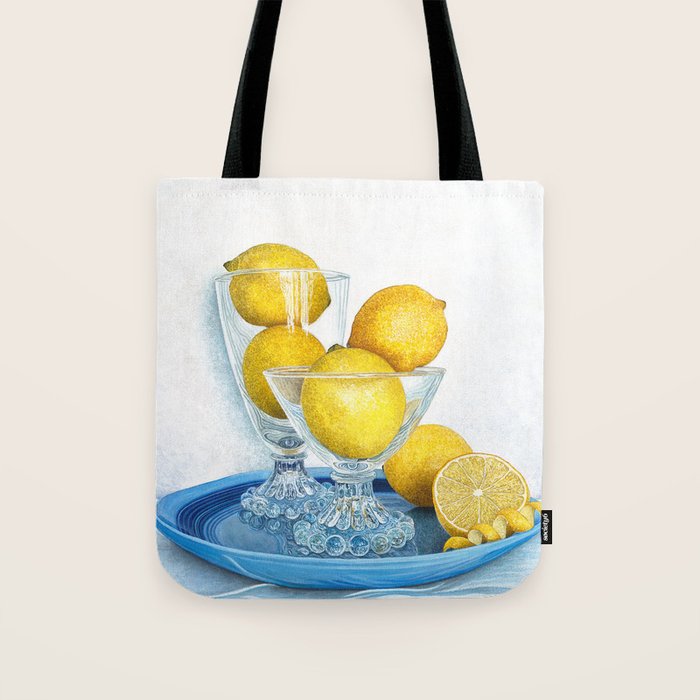 Lemons and Glass Tote Bag Gallery Image 1