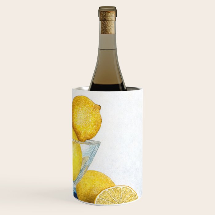 Lemons and Glass Wine Chiller Gallery Image 3