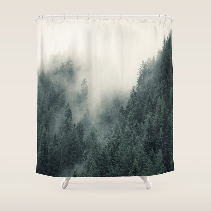 Misty Pines 2 Shower Curtain Gallery Image 1