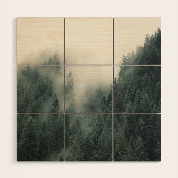 Misty Pines 2 Wood Wall Art Gallery Image 1