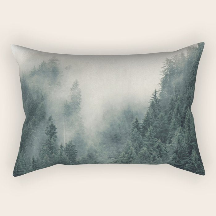 Misty Pines 2 Rectangular Pillow Gallery Image 1
