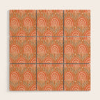 Little Rainbows - terracotta and caramel  Wood Wall Art Gallery Image 1