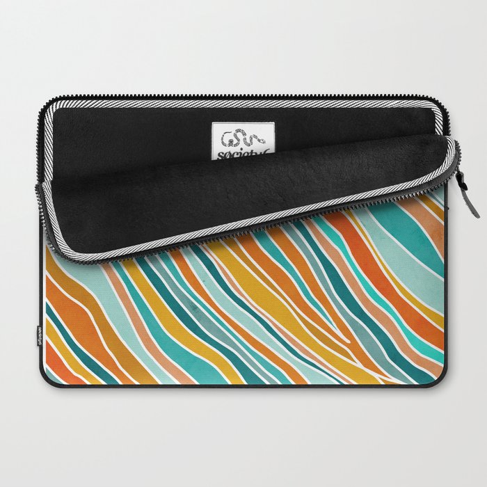 Colorful Summer Stripes Laptop Sleeve Gallery Image 2