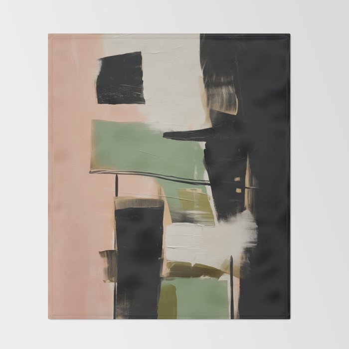 Soft Edge Abstraction 2 Throw Blanket Gallery Image 2