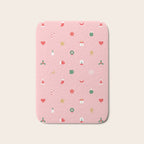 Retro christmas ornament decoration pattern Bath Mat Gallery Image 1