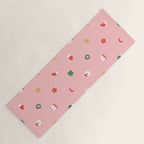 Retro christmas ornament decoration pattern Yoga Mat Gallery Image 1