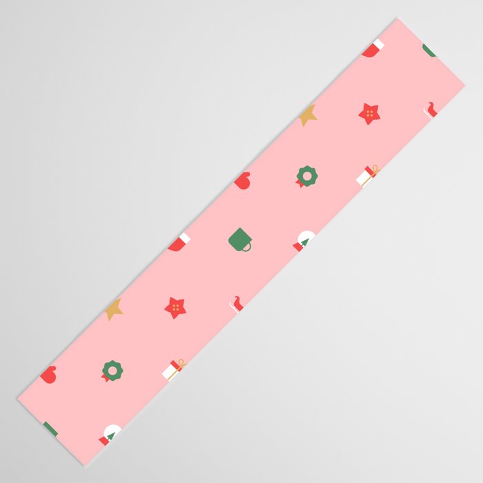 Retro christmas ornament decoration pattern Table Runner Gallery Image 3