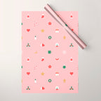 Retro christmas ornament decoration pattern Wrapping Paper Gallery Image 1