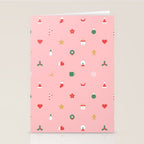 Retro christmas ornament decoration pattern Stationery Card Gallery Image 2