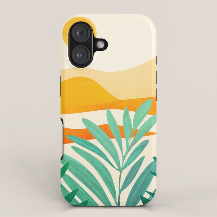 Golden Alpine Sunset Landscape iPhone Case Gallery Image 1