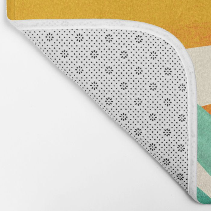 Golden Alpine Sunset Landscape Bath Mat Gallery Image 2