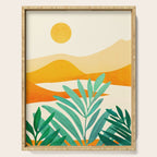 Golden Alpine Sunset Landscape Serving Tray Gallery Image 1
