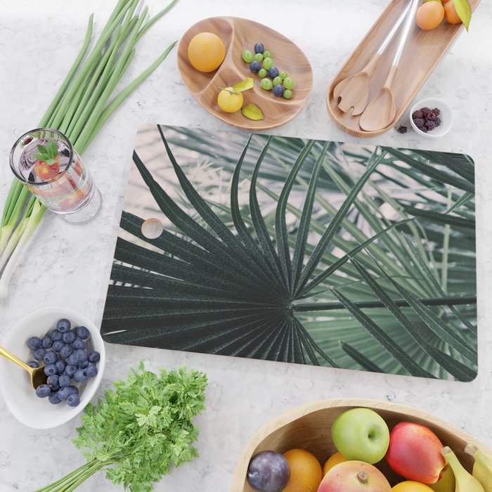 Fan Palms Galore - Tropical Nature Photography Cutting Board Gallery Image 2