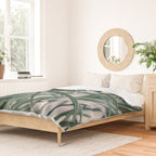 Fan Palms Galore - Tropical Nature Photography Duvet Cover Gallery Image 2