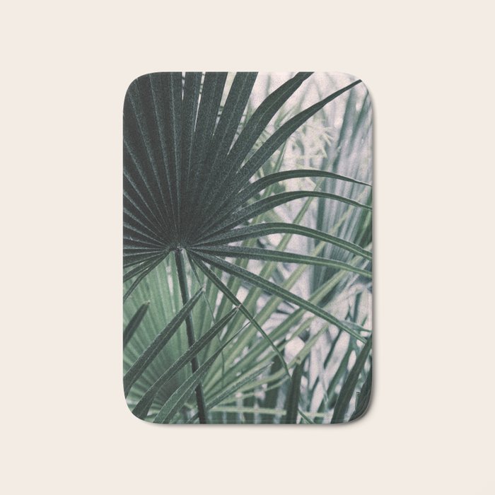 Fan Palms Galore - Tropical Nature Photography Bath Mat Gallery Image 1