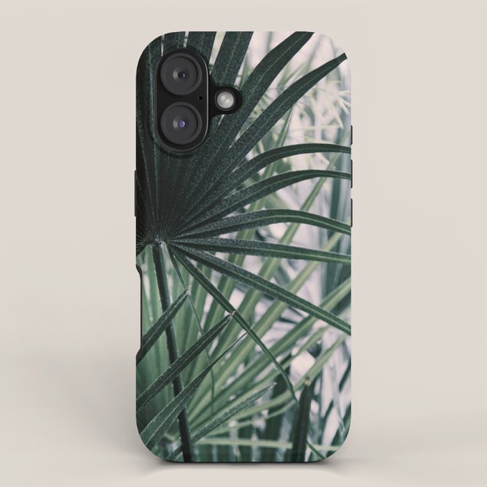 Fan Palms Galore - Tropical Nature Photography iPhone Case Gallery Image 1