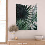 Fan Palms Galore - Tropical Nature Photography Wall Tapestry Gallery Image 2