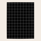 Windowpane Check Grid (white/black) Poster Gallery Image 4
