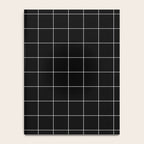 Windowpane Check Grid (white/black) Notebook Gallery Image 4