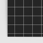 Windowpane Check Grid (white/black) Poster Gallery Image 3
