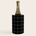 Windowpane Check Grid (white/black) Wine Chiller Gallery Image 2