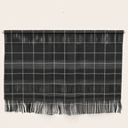 Windowpane Check Grid (white/black) Wall Hanging Gallery Image 1