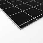 Windowpane Check Grid (white/black) Welcome Mat Gallery Image 2
